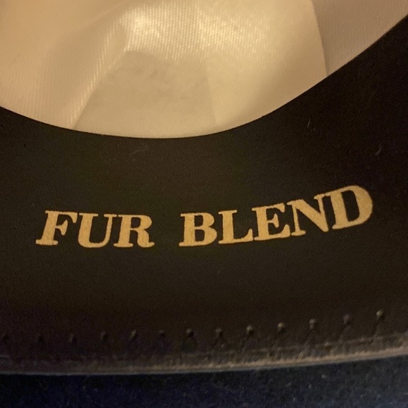 Custom Made by Reed Hill Navy Stingy Rim Fedora  Wool/Fur Blend Size 7 NWOT main image 5